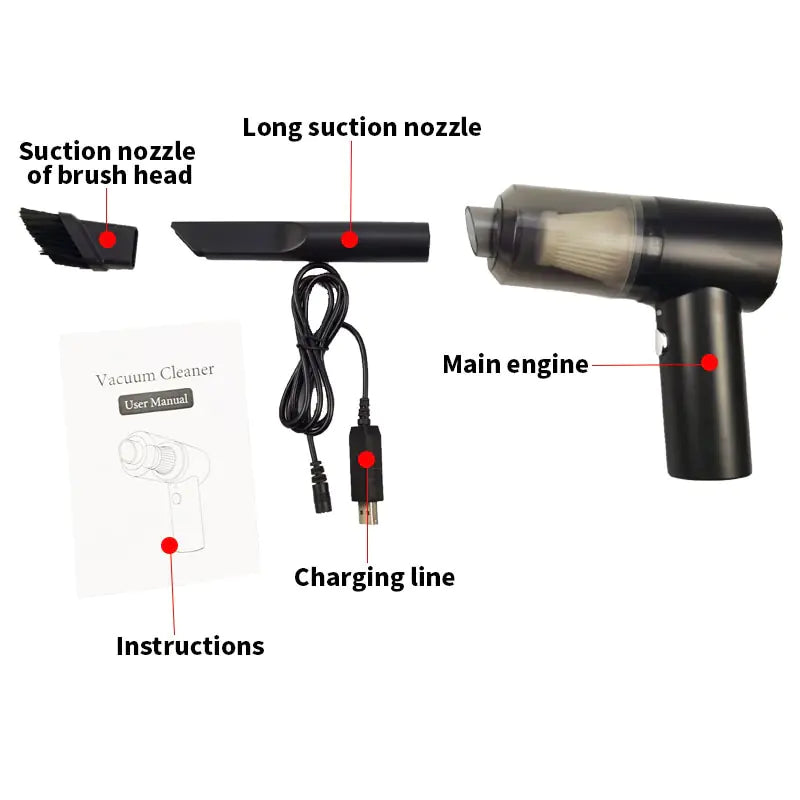 Cordless Gun Vacuum Cleaner - Variety Products Market