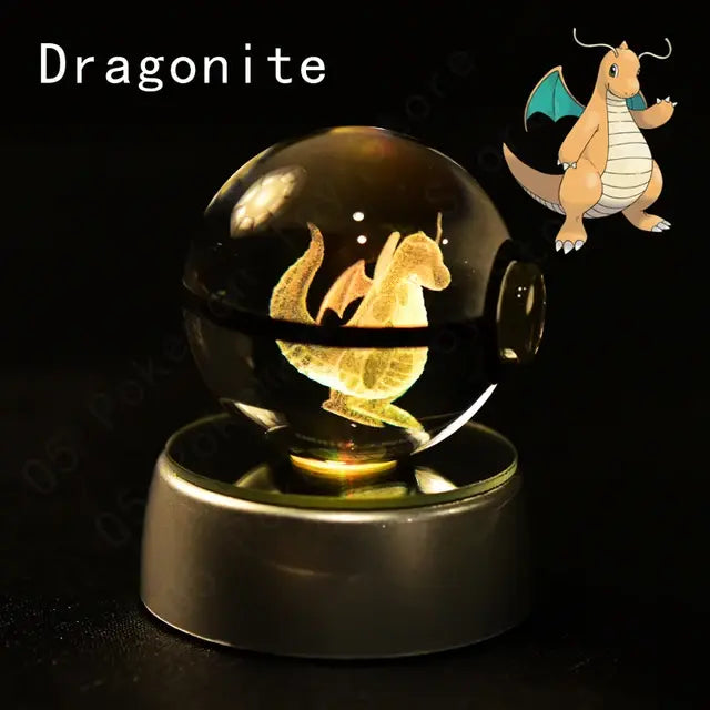 3D Pokémon Crystal Ball Lamp - Variety Products Market