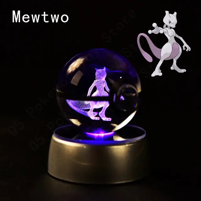 3D Pokémon Crystal Ball Lamp - Variety Products Market