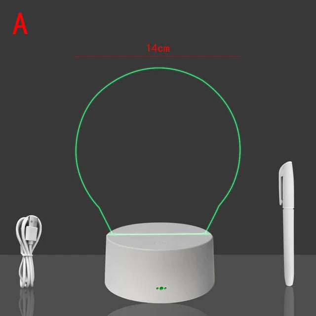 White Base Rewritable Night Light - Variety Products Market