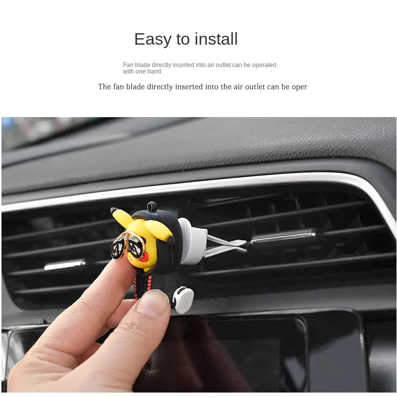 Pokemon Pikachu Car Aromatherapy Clip Cute Anime Doll Car - Variety Products Market
