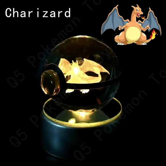 3D Pokémon Crystal Ball Lamp - Variety Products Market