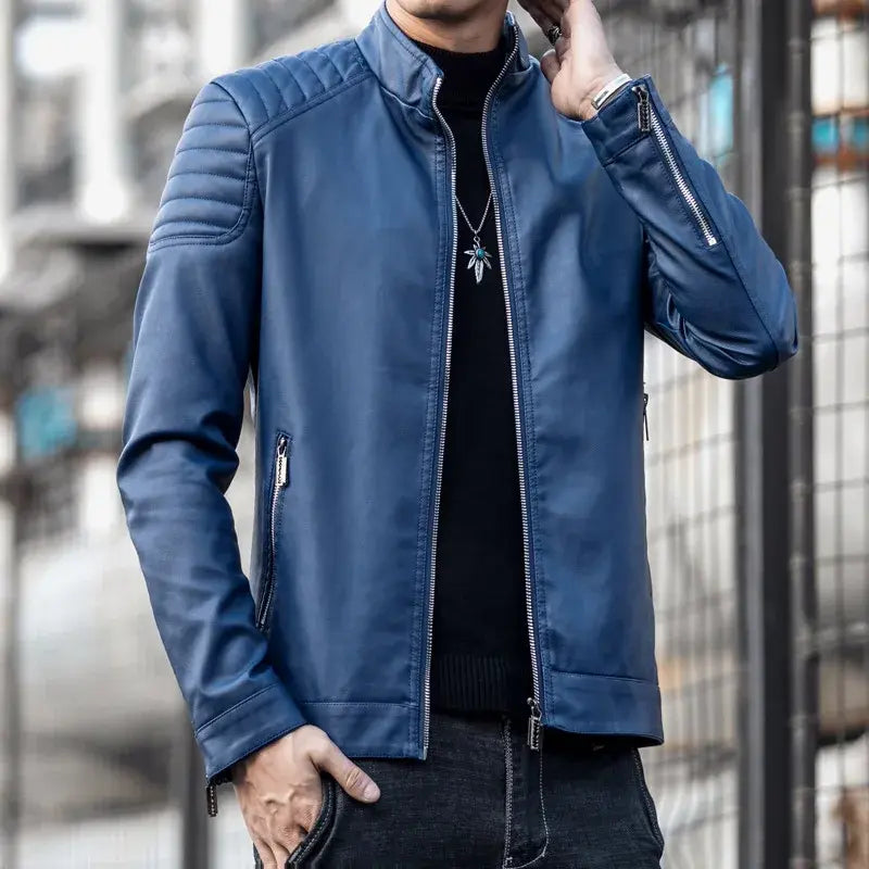 Motorcycle Leather Jacket Men - Variety Products Market