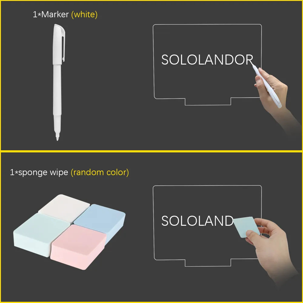 White Base Rewritable Night Light - Variety Products Market