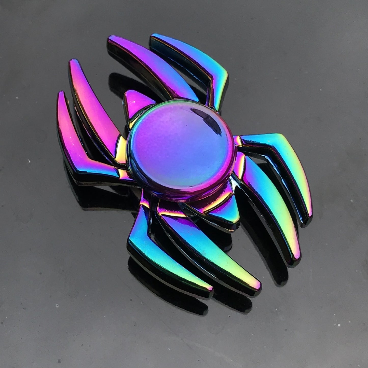 Metal Rainbow Fidget Spinner Toys,Hand Spinners Toy Can Spin 1-3 Min Stress Reducer High Speed Bearing For Children,Office Desk Gadget,Outdoor