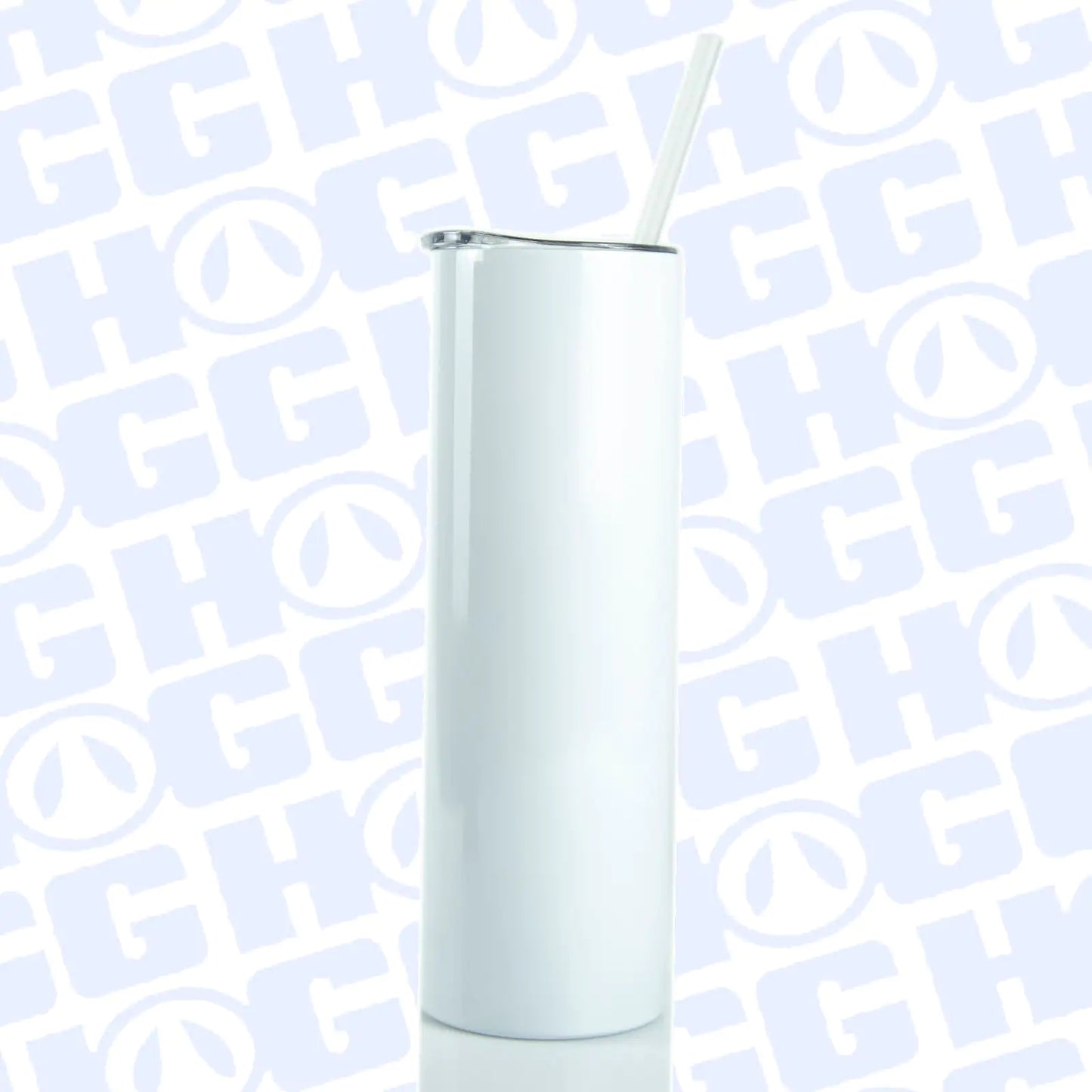 30oz STRAIGHT SUBLIMATABLE SKINNY TUMBLER W/ SLIDING LID & STRAW - Variety Products Market