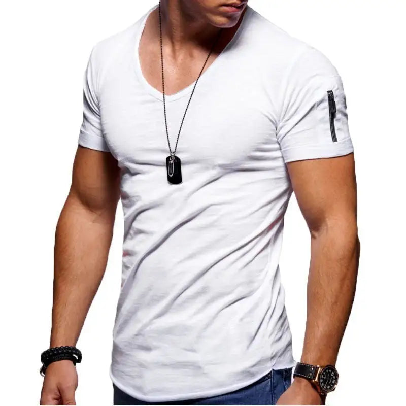 Men's V-Neck Casual T-Shirt - Variety Products Market