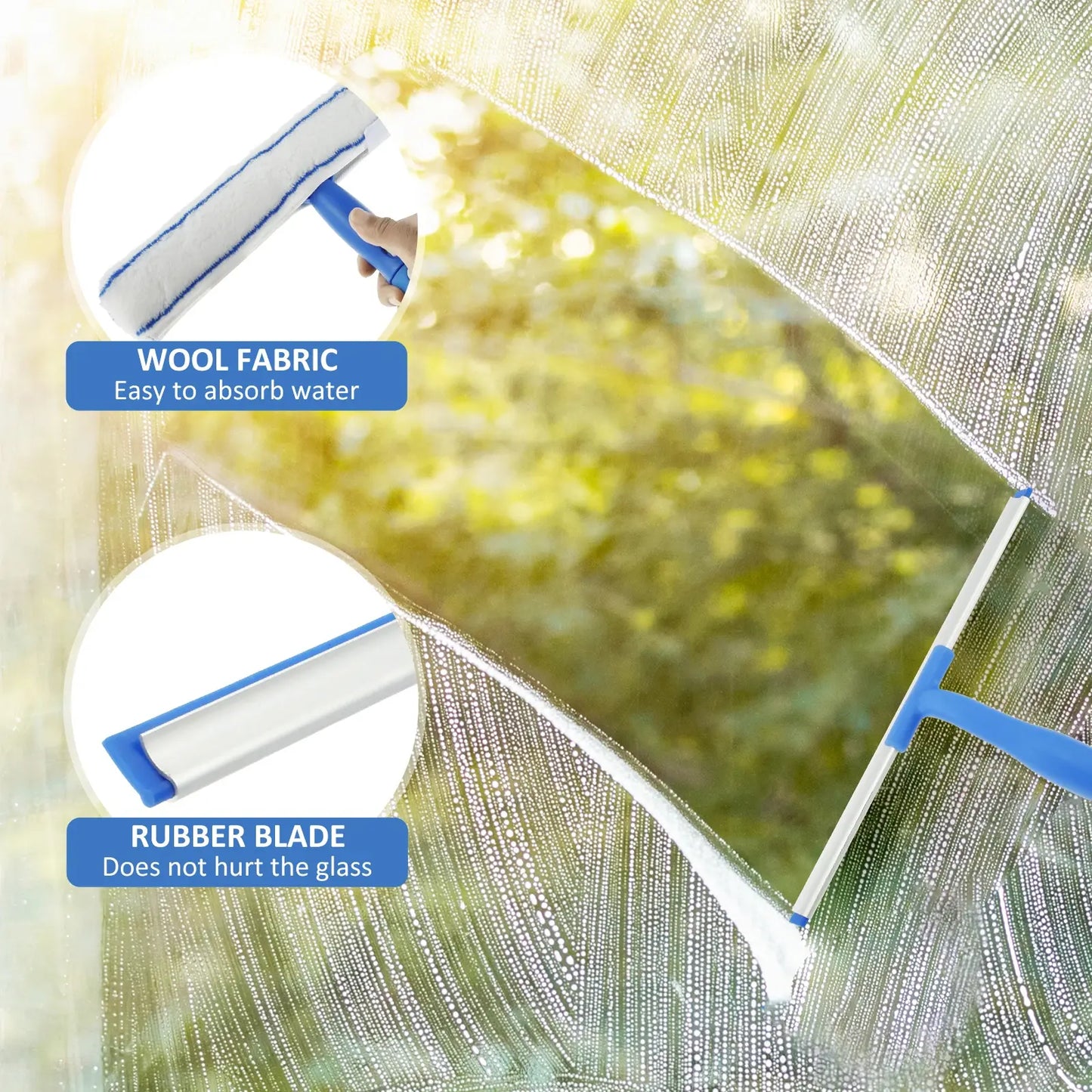 3 in 1 Glass Brush Windows Cleaner - Variety Products Market