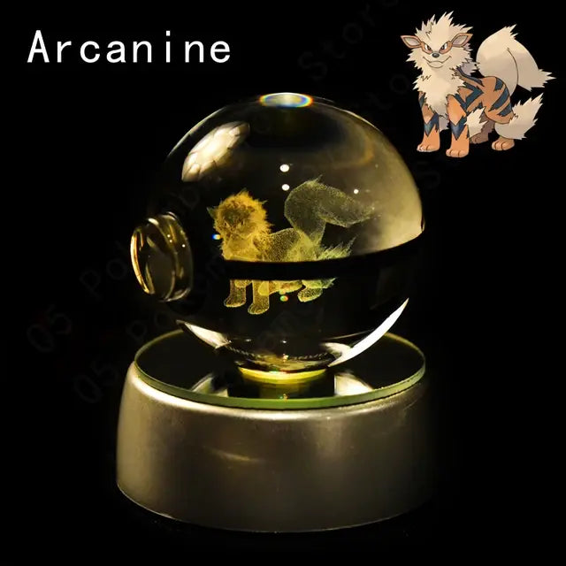 3D Pokémon Crystal Ball Lamp - Variety Products Market