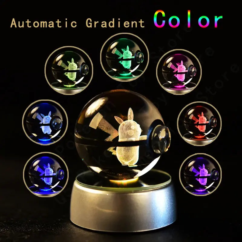 3D Pokémon Crystal Ball Lamp - Variety Products Market