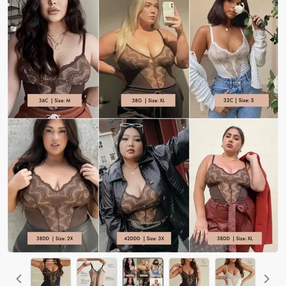 Lace Shapewear Bodysuit - Variety Products Market