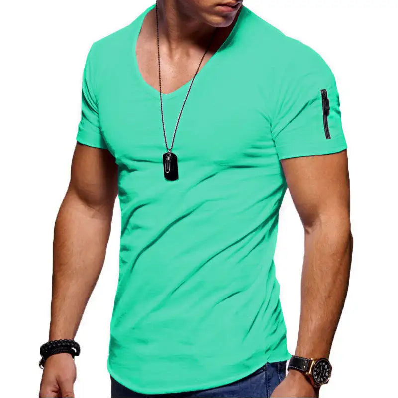 Men's V-Neck Casual T-Shirt - Variety Products Market