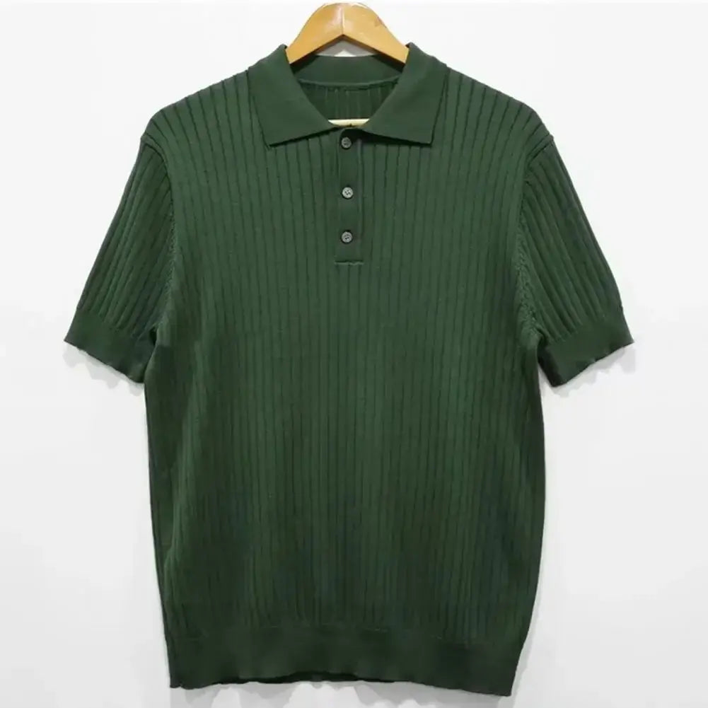Loose Knit Lapel T-shirt - Variety Products Market