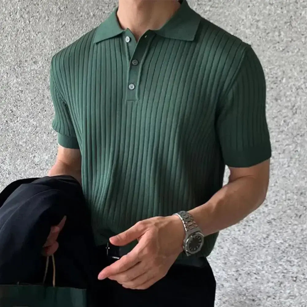 Loose Knit Lapel T-shirt - Variety Products Market