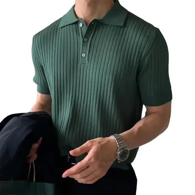 Loose Knit Lapel T-shirt - Variety Products Market