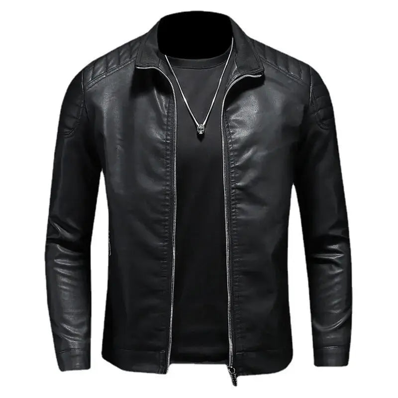 Motorcycle Leather Jacket Men - Variety Products Market