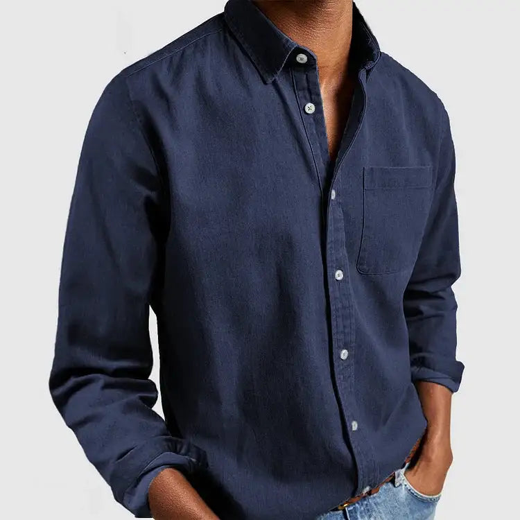 Men's Stand Pocket Casual Shirts - Variety Products Market