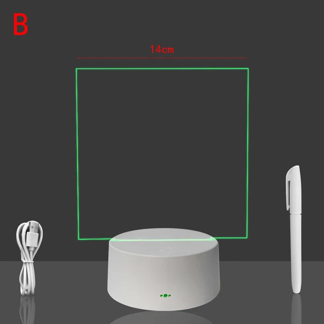 White Base Rewritable Night Light - Variety Products Market