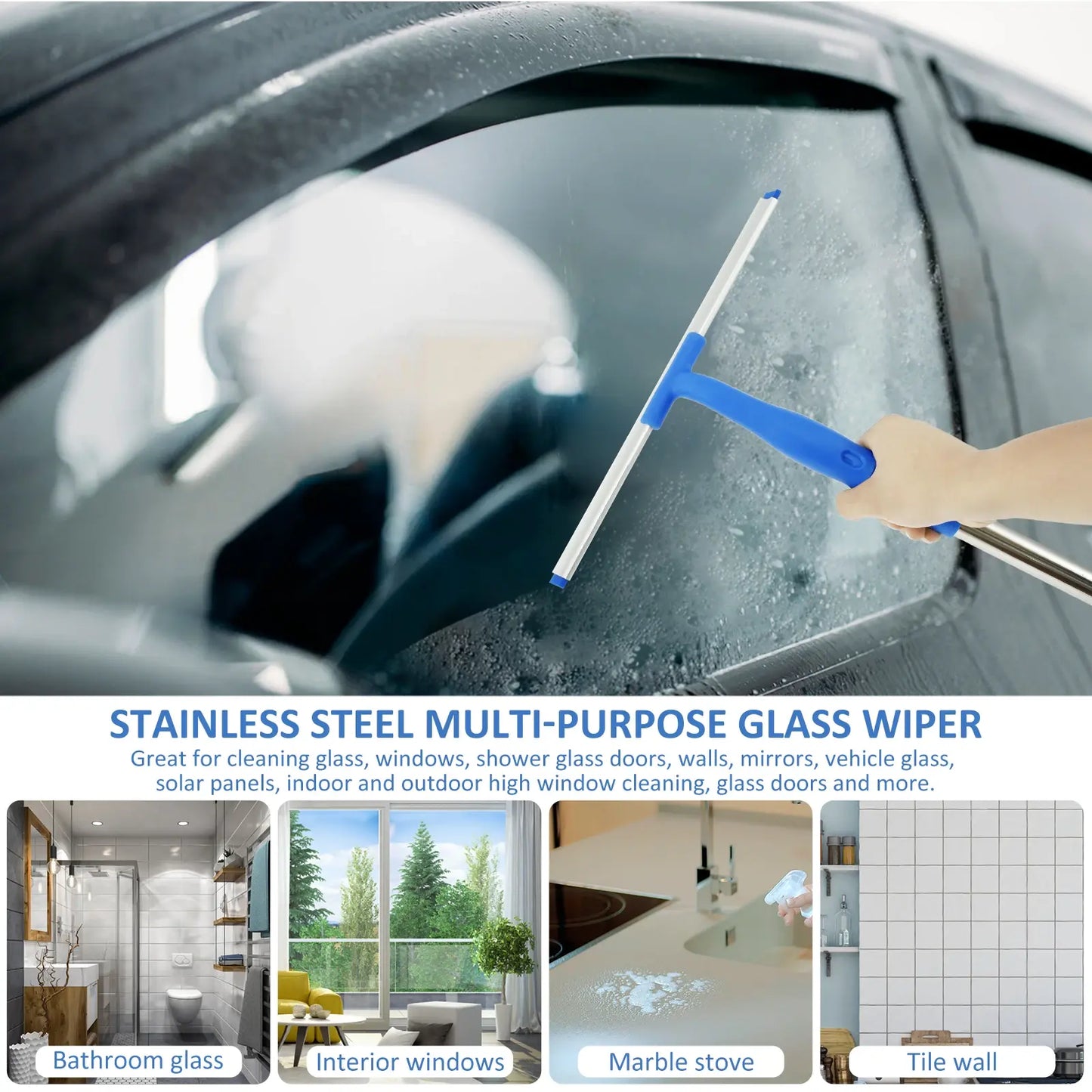 3 in 1 Glass Brush Windows Cleaner - Variety Products Market
