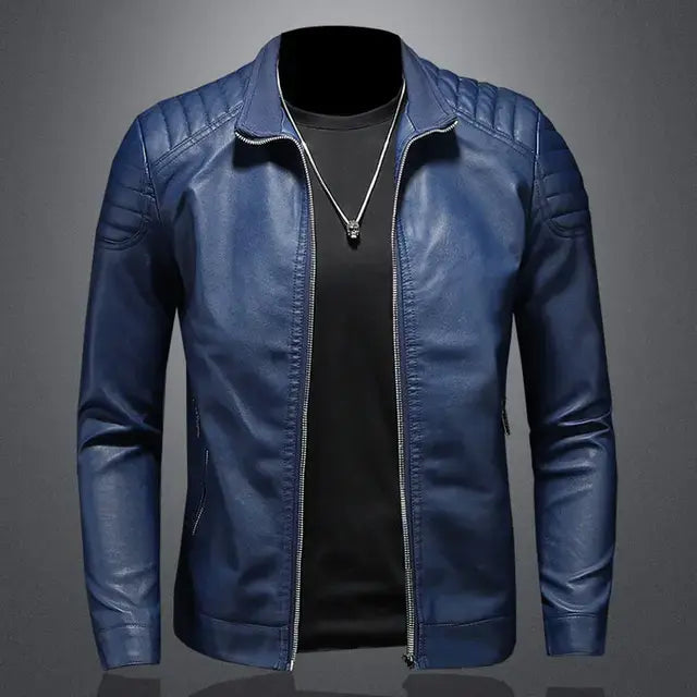 Motorcycle Leather Jacket Men - Variety Products Market