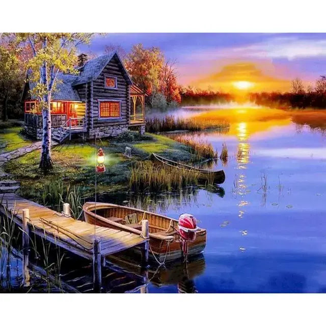DIY Paint by Number Flower Canvas Kit for Adults - Variety Products Market
