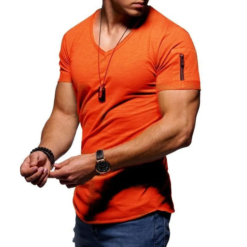 Men's V-Neck Casual T-Shirt - Variety Products Market
