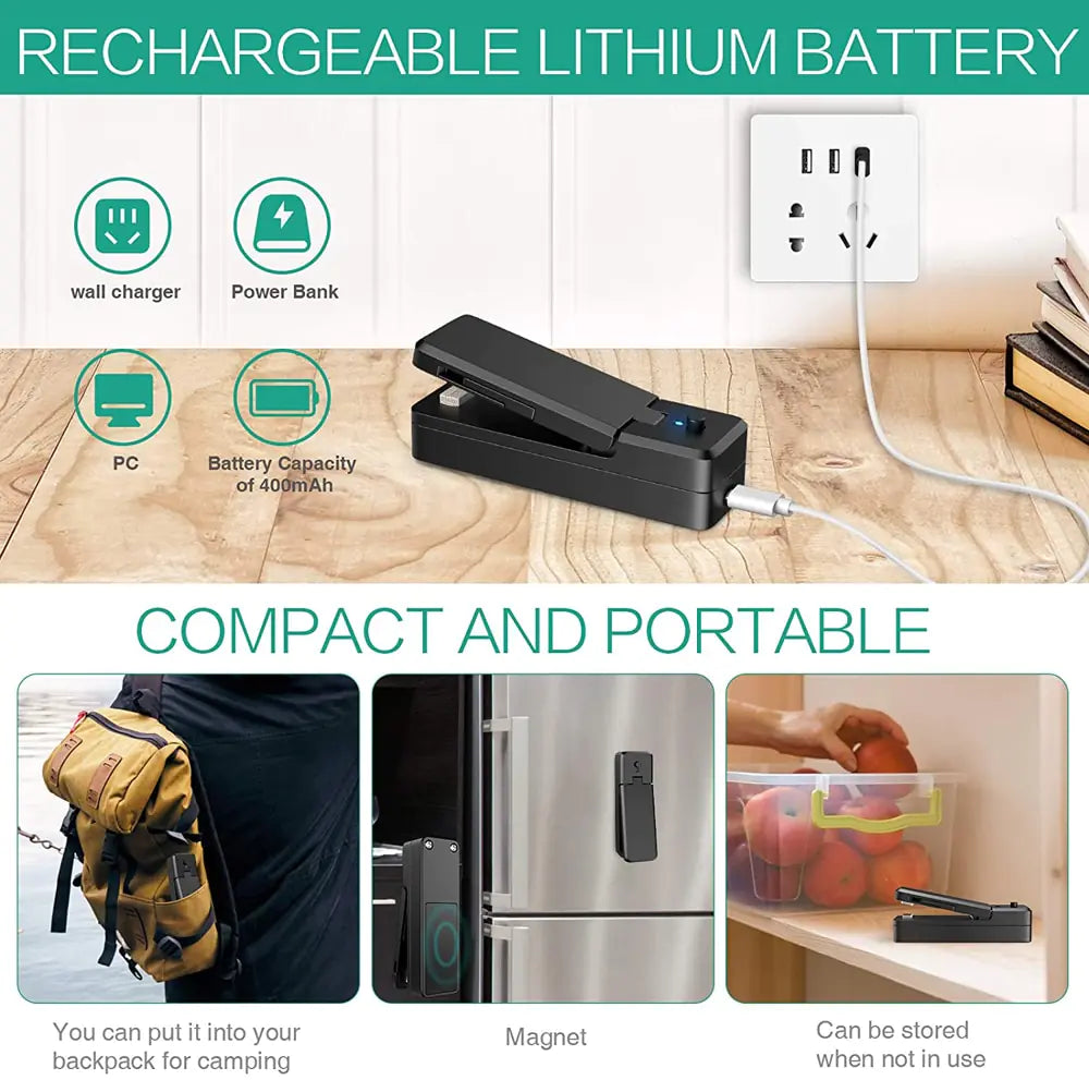 Portable Bag Vacuum Heat Sealer - Variety Products Market
