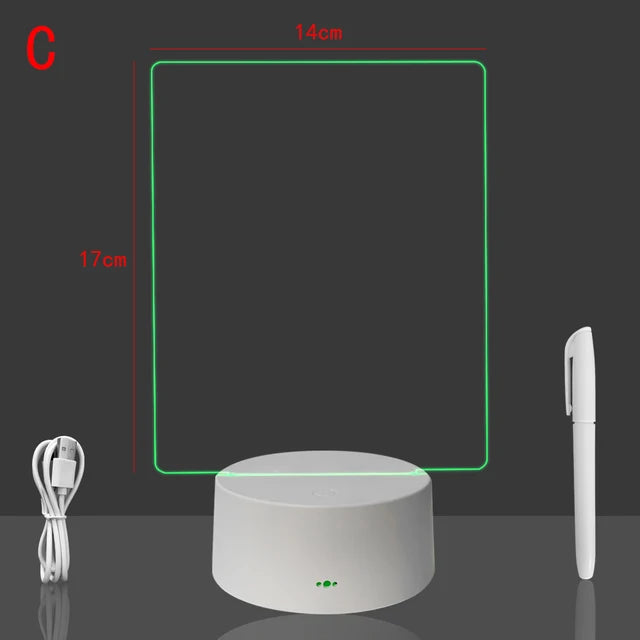 White Base Rewritable Night Light - Variety Products Market