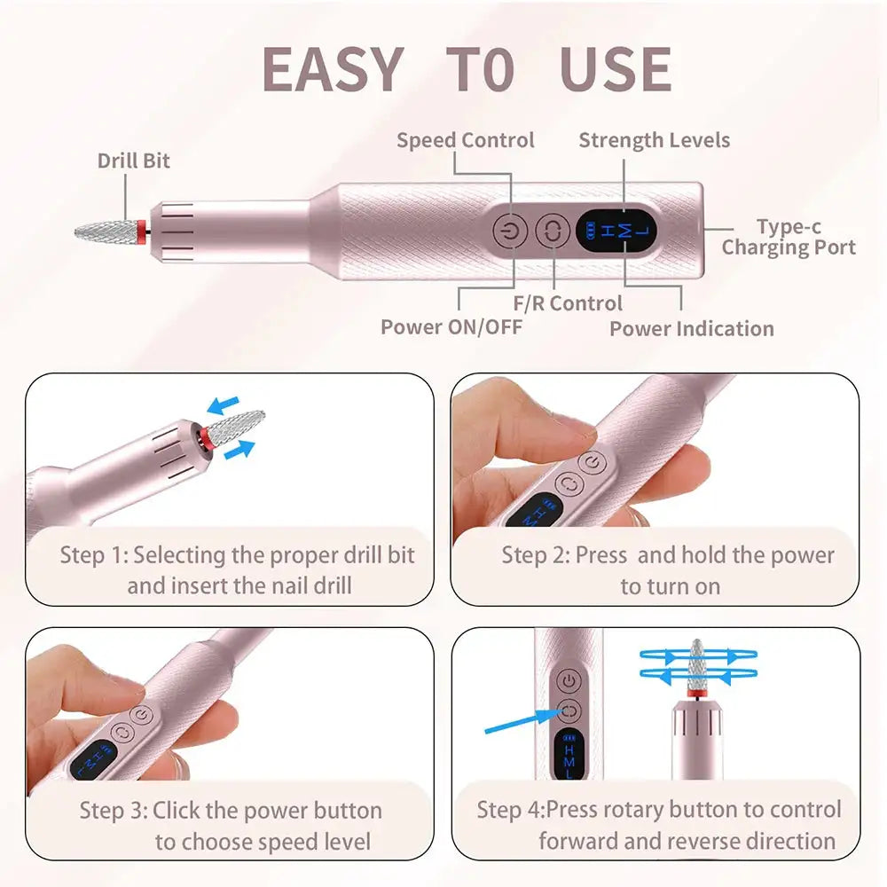 Magic Mani Cordless Rechargeable Electric Nail Drill - Variety Products Market