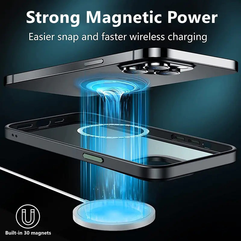 Luxury Magnetic Wireless Charging Case for iPhone - Variety Products Market