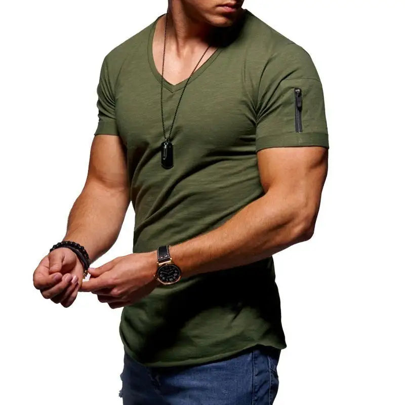 Men's V-Neck Casual T-Shirt - Variety Products Market