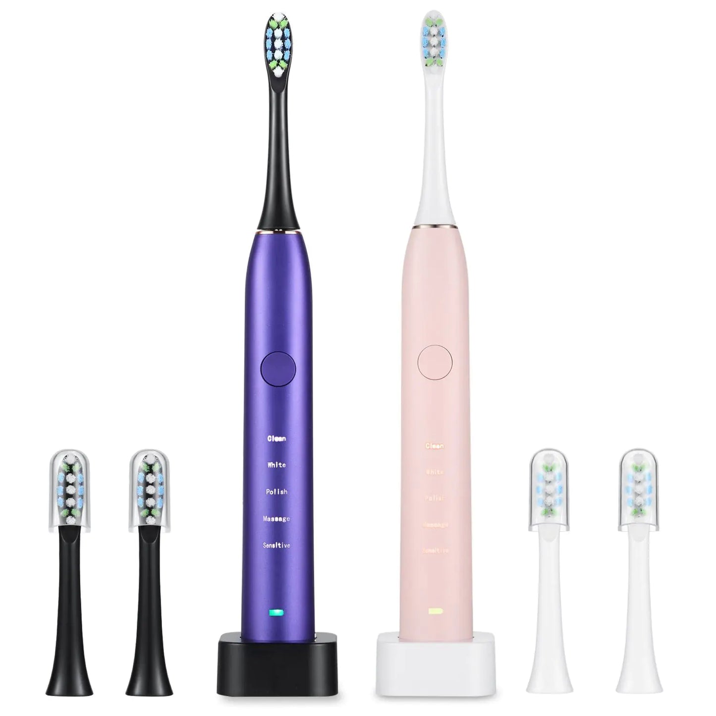 Electric Toothbrush IPX7 Replacement Heads Set - Variety Products Market