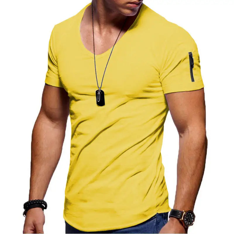 Men's V-Neck Casual T-Shirt - Variety Products Market
