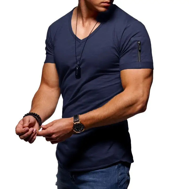 Men's V-Neck Casual T-Shirt - Variety Products Market
