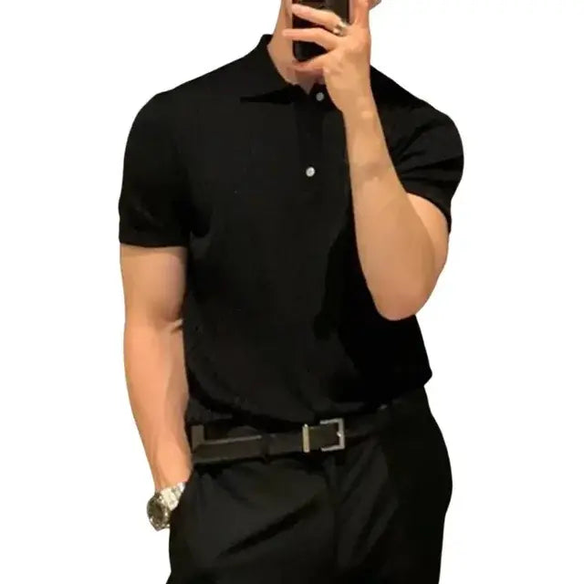Loose Knit Lapel T-shirt - Variety Products Market
