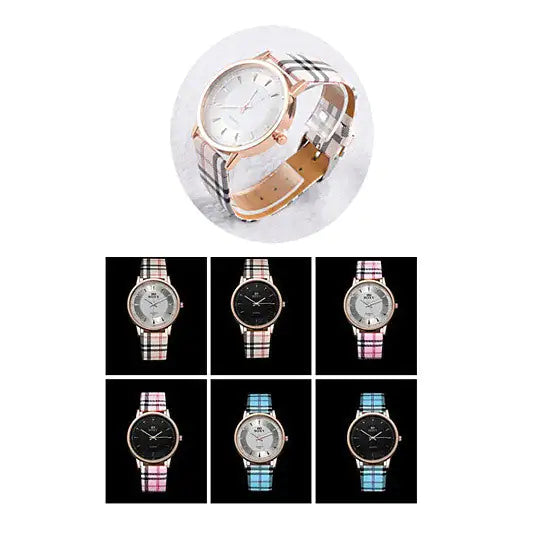Londonite Watch With Plaid Band Time To Be Playful