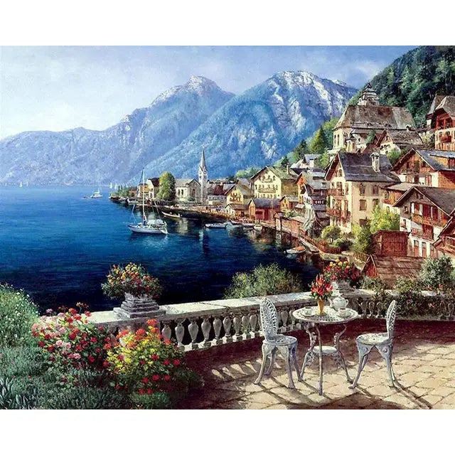 DIY Paint by Number Flower Canvas Kit for Adults - Variety Products Market