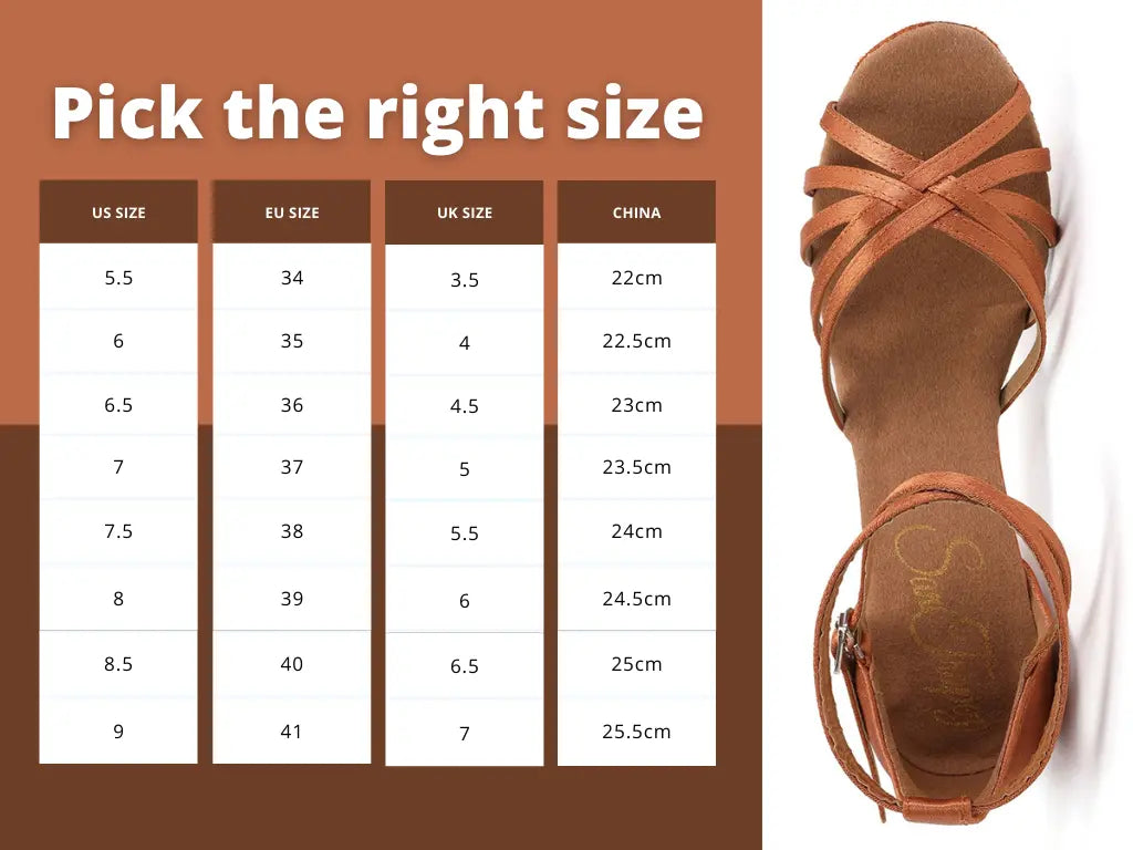 Women's Salsa Bachata Ballroom Dance Shoes Tan - Variety Products Market