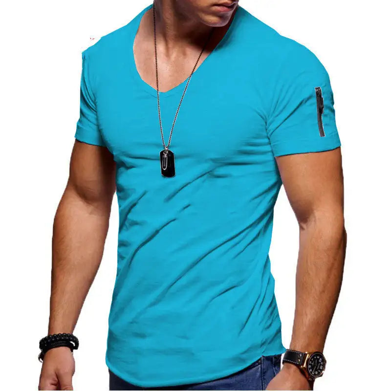 Men's V-Neck Casual T-Shirt - Variety Products Market