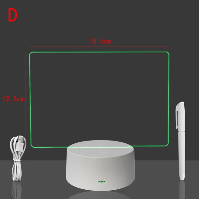 White Base Rewritable Night Light - Variety Products Market