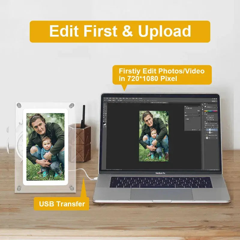 Acrylic Digital Photo Frame Gift - Variety Products Market