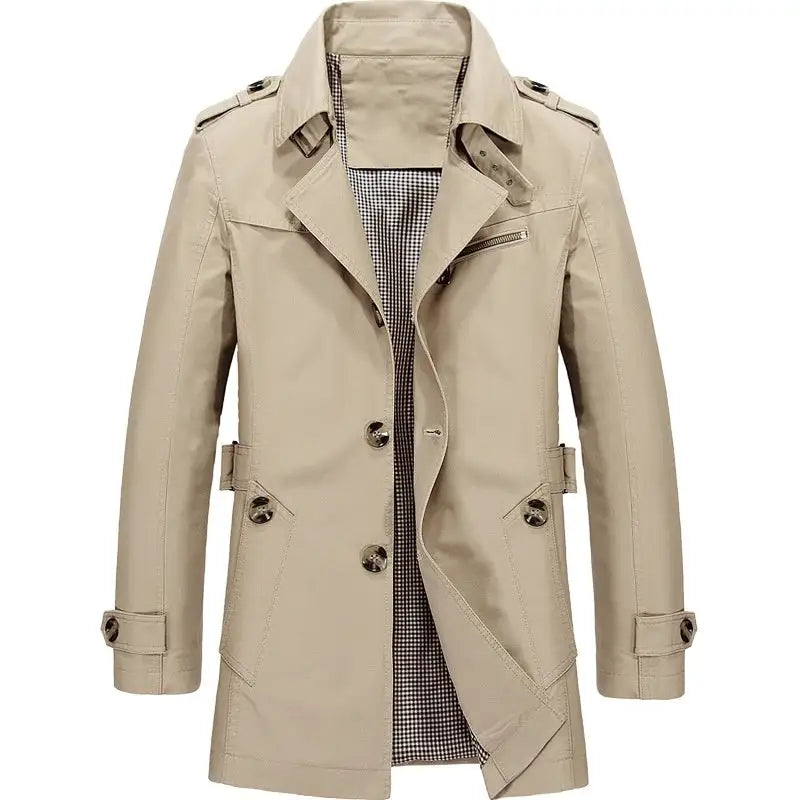 Long Business Jacket for Men In Pure Cotton - Variety Products Market