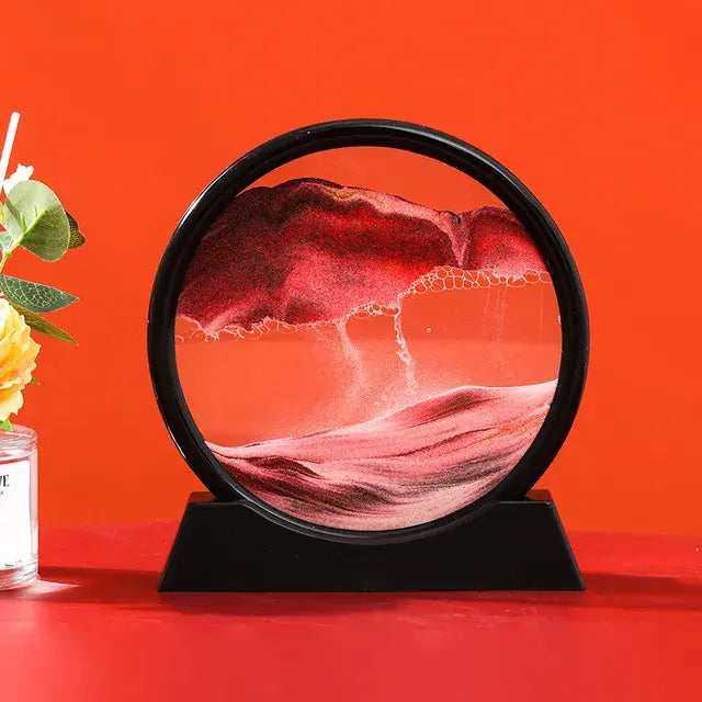 Round 3D Moving Sand Art Decor - Variety Products Market