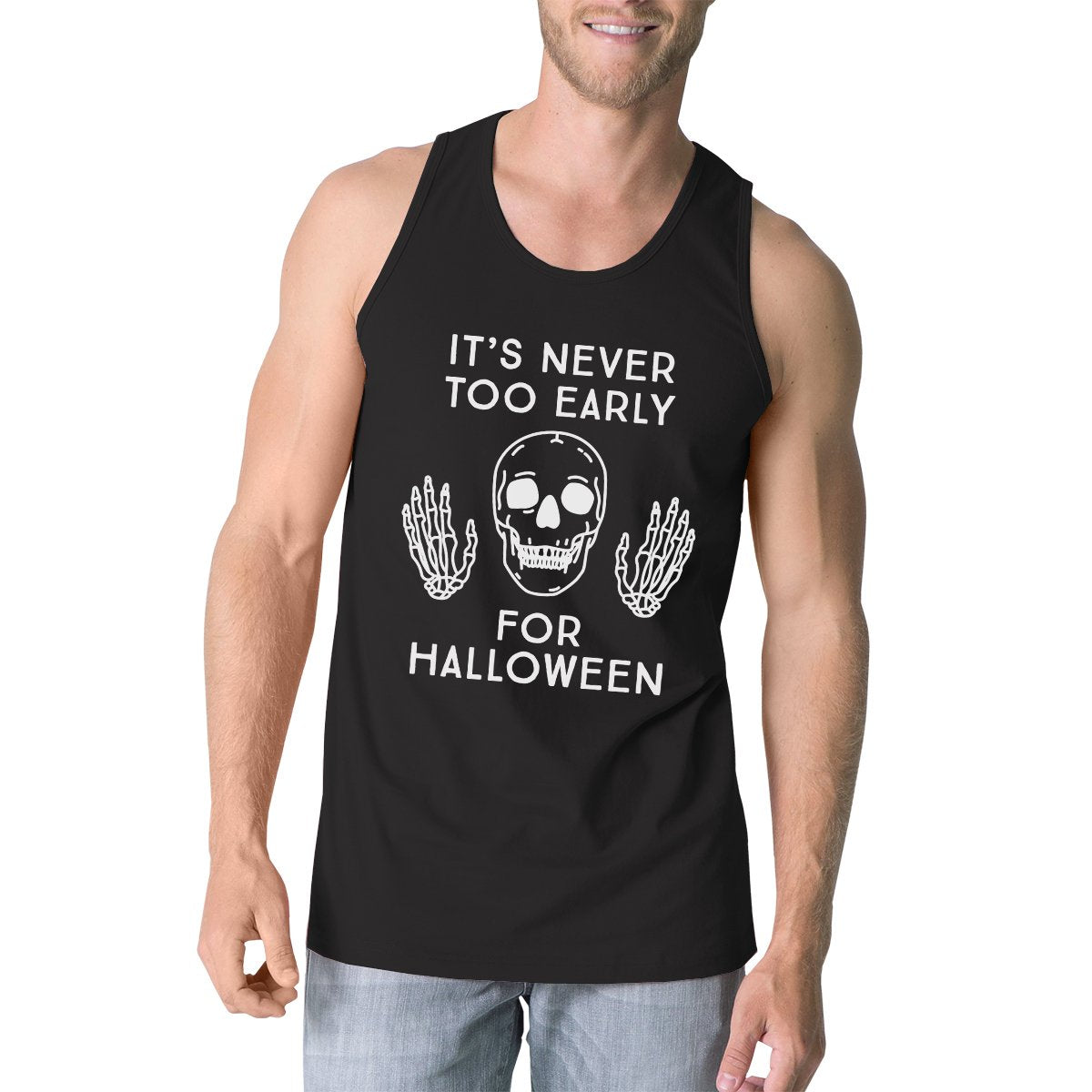 It's Never Too Early for Halloween Mens Black Tank Top