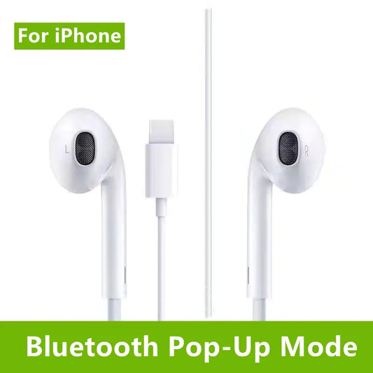 IOS Wired Earphones Bluetooth Pop-Up Mode - Variety Products Market