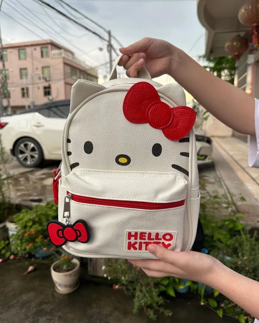 Red White Bow Backpack Bag - Variety Products Market