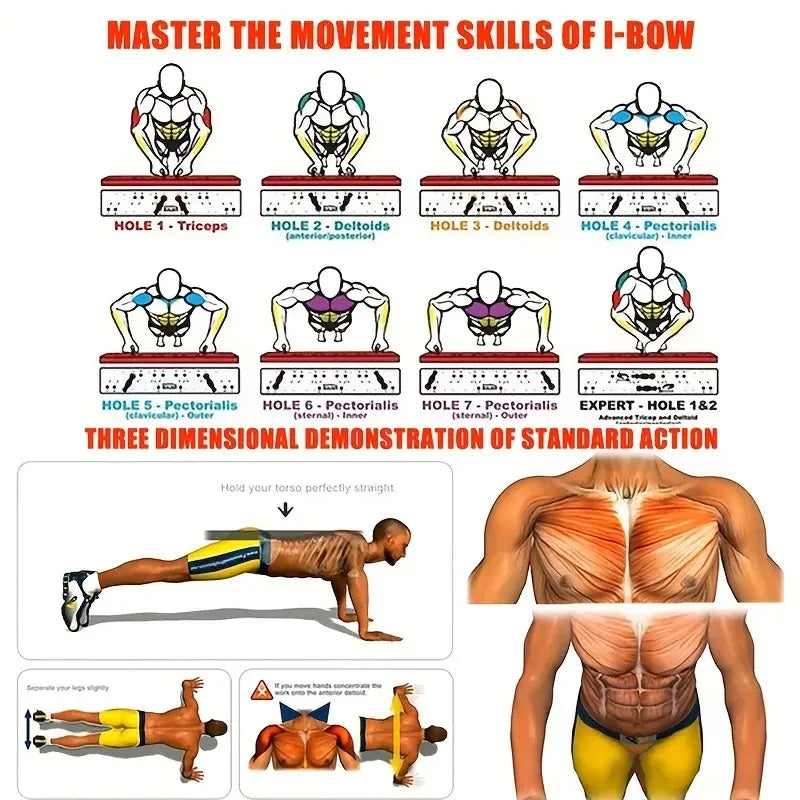 Push-up Board Set Portable Multifunctional - Variety Products Market