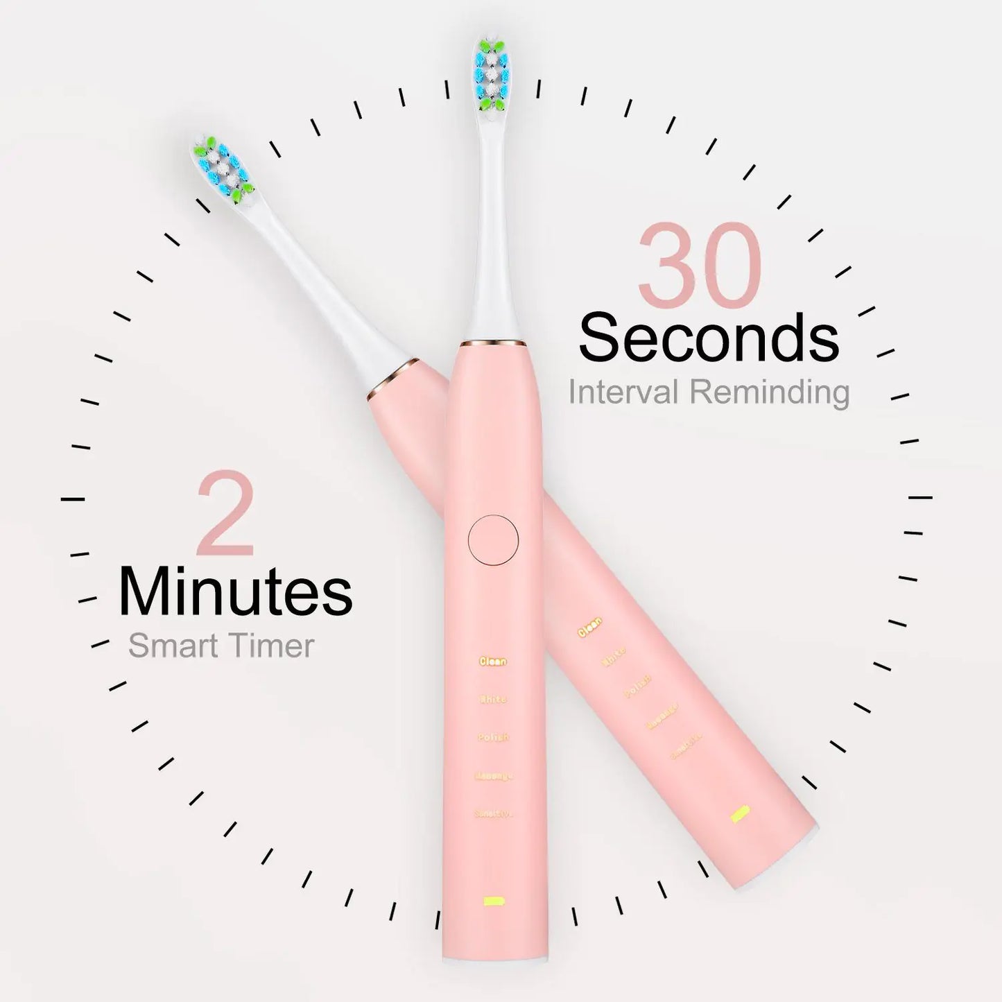 Electric Toothbrush IPX7 Replacement Heads Set - Variety Products Market