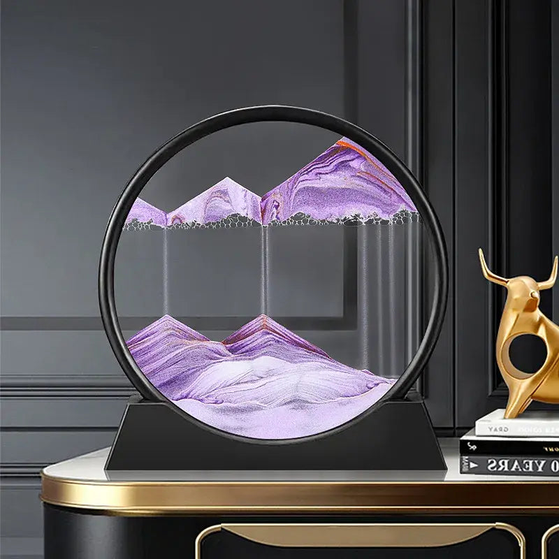 Round 3D Moving Sand Art Decor - Variety Products Market