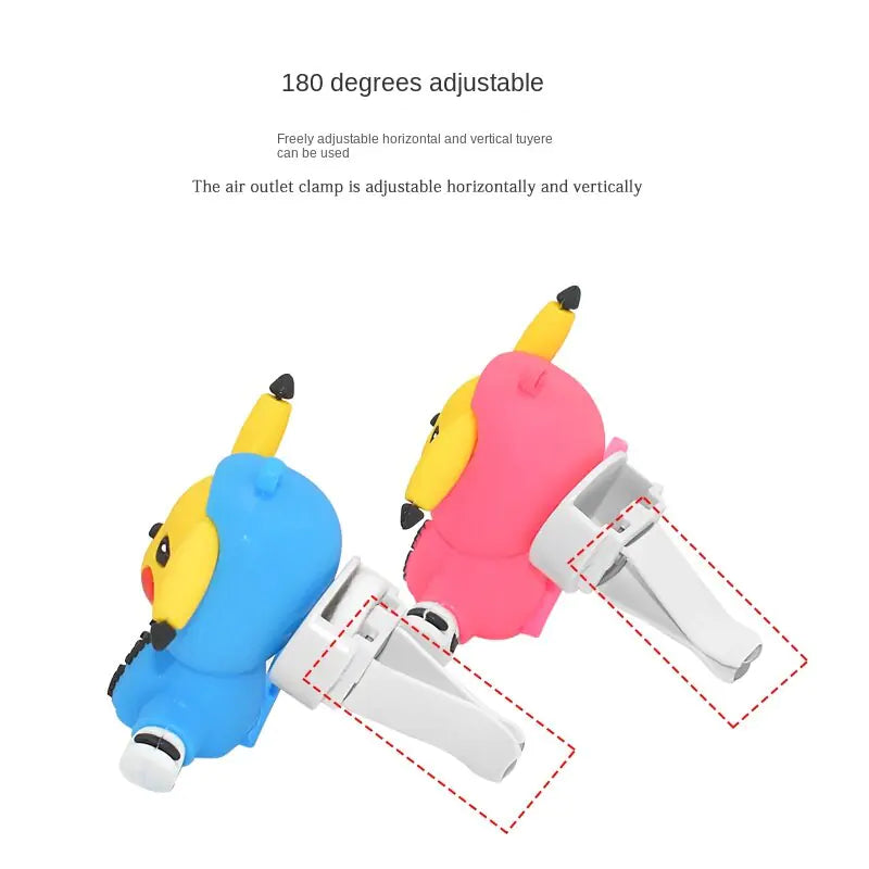 Pokemon Pikachu Car Aromatherapy Clip Cute Anime Doll Car - Variety Products Market